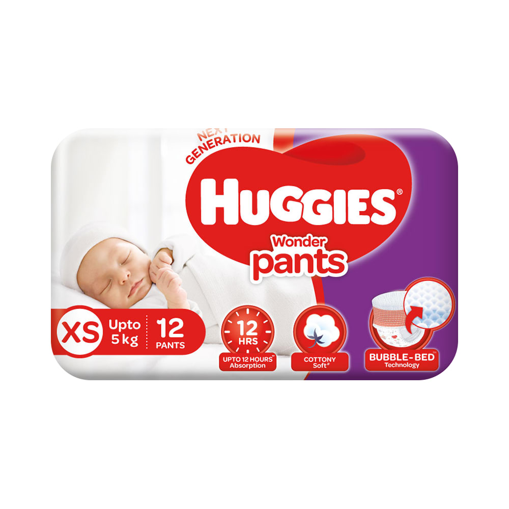 Huggies Wonder Pants XS Upto 5kg 12 pants
